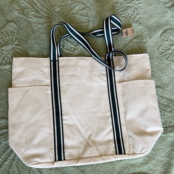 Victoria's Secret PINK Logo Canvas Tote Bag Side Pockets New 2004! - Picture 12 of 12